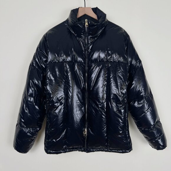Dunhill Goose Feather Down Puffer Jacket Winter Coat Glossy Puff Waterproof Warm - Picture 8 of 16